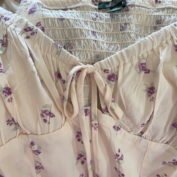 Purple and white floral wild fable long sleeve - Picture 4 of 5